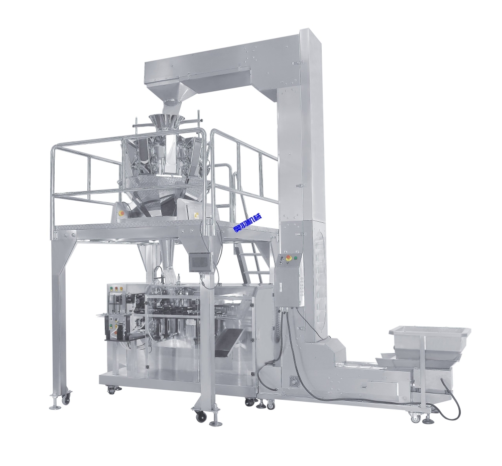 中型水平式給袋式顆粒自動(dòng)包裝機(jī)